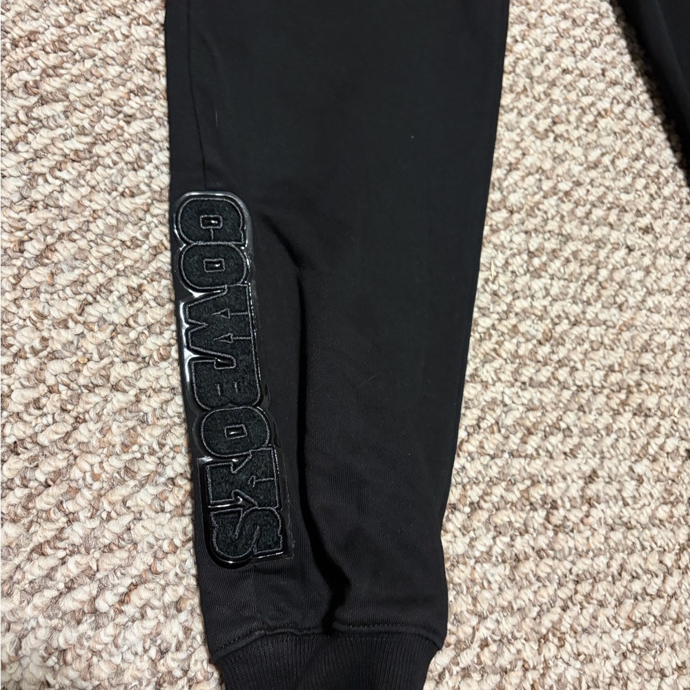 NEW Pro Standard NFL Dallas Cowboys Triple Black Womens Sweatpants Joggers Small - Picture 4 of 7